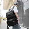 Mochila na moda masculina workwear funcional lazer saco de viagem rua simples computador mochila230915