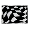 Tapis abstrait échiquier tapis pour salle de bain moelleux bain tapis d'échecs maison moderne blanc noir art tapis de sol absorbant