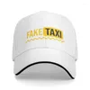 Ball Caps Punk Fake Taxi Driver Baseball Cap Männer Frauen Atmungsaktive Papa Hut Sonnenschutz