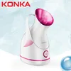 Steamer KONKA Steamer Machine 140ml Household Skin Care Electric Vaporizador Deeply Cleaning SPA Face Sprayer Cleaner 230915