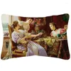 Oreiller cour royale européenne victorienne femme dame beauté Portrait couverture Vintage rétro oreillers décoratifs pour canapé