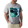 Polo da uomo T-shirt da spiaggia estiva blu oceano T-shirt oversize T-shirt da tifoso sportivo T-shirt a maniche lunghe corte