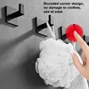 Haken 1 Stück Punch-Free Robe Haken Wand Handtuchhalter für Badezimmer Aluminium Mantel rostfrei Aufhänger Küche