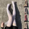 Women Socks Sexy Silky Sheer Transparent Thigh High Stockings Oil Shiny Ultra-Shimmery Over Knee Long Clubwear Drop