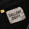 Galleries Dept Harajuku 23SS Vintage Washed Gold Stamp Letters Cruise Liner Tryckt logotyp T -shirt Löst överdimensionerad hiphop unisex Kort ärm tees fuj