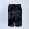 Shorts ativos tie dye ciclismo esportes yoga curto alinhar alta ascensão impresso respirável sportwear com logotipo apertado ajuste leggings para o verão