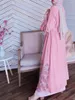 Ethnic Clothing Middle Eastern Arab Women's Robe Fashion Sequin Slim Dress Muslim Abaya Cardigan Elegant Ladies Party Dresses