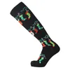 Рождественские компрессионные носки для женщин и мужчин, рождественский подарок, компрессионные чулки с елкой Санта-Клауса для варикозного расширения вен, женские зимние носки