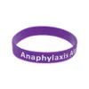 Bracelet en silicone alerte de l'anaphylaxie 1pc Quelle meilleure façon de transporter le message qu'avec un rappel quotidien269w
