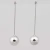 Gold Plated Fashion Big Ball Pearl Earrings Dangle Earring for Women1721