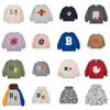 Conjuntos de roupas pré-venda 2023 outono inverno BC crianças suéter de lã meninos e meninas casaco com capuz 230915