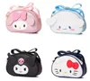 Nuevo Popular bolso de hombro de PU con melodía negra, rosa y blanca para chica, bonitos accesorios suaves, bolso de mensajero con cremallera