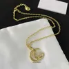 High End Popular Female Designer Letter Pendant Necklace Chain Elegant Jewelry Wedding Party Valentine's Day Anniversary