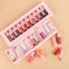 Lippenstift-Make-up-Lippenstift-Set, samtig, matt, flüssiger Lippenstift, wasserfest, langlebig, antihaftbeschichtet, nicht verblassend, nacktes Lipgloss-Set, Private Label 230915