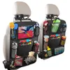 Bilbaksäte arrangör med pekskärm surfplatta hållare 9 förvaringsfickor sparkar mattor bilstol bakåtskydd för barn småbarn291v