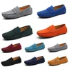 Chaussures de plein air pour hommes et femmes, semelle souple en cuir, noir, rouge, orange, bleu, marron, orange, fuchsia, gris, baskets confortables trente-six