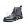 Herrstövlar Imitatio europeiska amerikanska modestövlar Autumn Winter New Style Men Ankle Boots For Boys Party Shoes 38-45