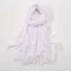 Bufanda de viscosa de algodón a la moda, chales y chales con flecos y pompón a cuadros arrugados, Pashmina Echarpe de otoño, Bufanda musulmana Sjaal 180*70cm