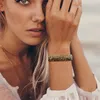Strand Crystal Bracelet Shiny 4Pcs/Set Faceted Czech Austria Beads Women Men Bangles Jewelry Fashion Party Y2K
