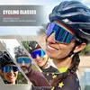 Okulowe okulary spolaryzowani MTB Mężczyźni na świeżym powietrzu na rowerze górskie Gogle Kobiety rowerowe okulary szklanki rowerowe szklanki