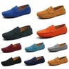 Chaussures de plein air pour hommes et femmes, semelle souple en cuir, noir, rouge, orange, bleu, marron, orange, bordeaux, baskets confortables trente et un
