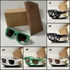 With Brand Logo Fashion Square Full Frame Sunglasses for Women or Men with Box
