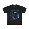 Herr t-shirts Dave Psychodrama skjorta bootleg rap tee kort ärm unisex svart vintage stil santan grafik t244w