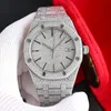 Diamentowe zegarki Diamond Pełne lodu Diamonds Watch Najwyższa jakość luksusowe męskie diamentowy automatyczny kal.