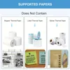 Mini Printer, BT Pocket Thermal Printer Inkless Portable Sticker Printer Compatible With IOS And Android, Wireless Photo Printer For Printing Label