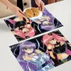 Bordmattor Rozen Maiden Anime Girl Placemats för middagsdekoration Tillbehör Linne Tygmatta 30x40 cm Barn gåva