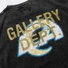 Galleries Dept Harajuku 23ss Vintage Washed Art That Kills Gold Stamp Letters Rams Bedrucktes T-Shirt Lose Übergroße Hip Hop Unisex Kurzarm-T-Shirts 005