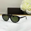 Carta óculos designer óculos de sol tom óculos de sol lente amarela óculos de luxo premium acetato de alta qualidade moderno estilo piloto óculos de sol designers