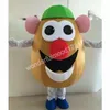 Halloween novo negócio personalizado adulto berinjela cabeça de batata trajes da mascote dos desenhos animados mascote de halloween para adultos