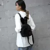 Mochila ranhuang chegam novas 2022 inverno mochila de pelúcia feminina meninas bonito mochila pequena rosa branco feminin189s