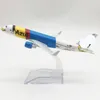 Aircraft Modle 16CM Airplanes Brazil Azul Brazilian Airlines A320 Metal Aircraft Kid Gift Plane Model Collectible Display 230915