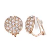 Yoursfs 6 paires ensemble élégant Bling cristal oreille pince sur boucles d'oreilles pour femmes plaqué or 18 carats brillant cubique zircone bijoux accessoire1968