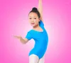 Etapa desgaste niñas ballet body niños azul blanco danza leotardo manga corta gimnasia