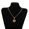 Pendant Necklaces Jewish Jewelry Magen Star Of David Necklace Women Men Chain Rose Gold Color Stainless Steel Israel2732