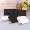 vrouwen pu lederen korte portefeuilles hoge kwaliteit kaarthouder mode luxe dames clutch bag zippy portemonnee 7 kleuren klein schattig ori294p