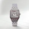 Les femmes de luxe de concepteur regardent des montres de réservoir carrées pour femmes pour les femmes mouvement à quartz diamant rose or rectangle montre en acier inoxydable dames élégante montre-bracelet