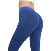 Leggings pour femmes booty soulève la couture femme pantalon de sport de yoga en nid d'abeille décontracté coloré