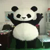 2019 clássico panda mascote traje urso mascote traje panda gigante traje da mascote 263g