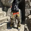 Herrenhose, Buchstaben-Handtuch-Stickerei, Camouflage-Cargos für Herren, Streetwear, lässig, Y2K, Baggy-Overall, Hose, Übergröße, Unisex, gespleißte Hose 230915