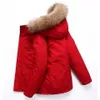 Mens Down Parkas Sweat à capuche Goose Puffer Vestes Hommes Designer Real Coyote Fur Outdoor Wyndham Coupe-vent Jassen Vêtements d'extérieur à capuche Fourrure Manteau Veste Manteau Hiv