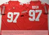 Football universitaire Ohio State Buckeyes Jerseys 6 Kyle McCord 32 Treveyon Henderson 18 Marvin Harrison Jr. 22 Steele Chambers Denzel Burke Chip Trayanum 3 Miyan Williams