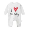 Rompers Clearance Sale Brand Baby Clothes Unisex Born Girl Romper Boy Rompers Home Wear Cotton Jumpsuit I Love Mummy Pamajas 230915