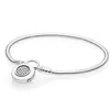 Moments Lock Your Promise Regal Heart Signature Padlock Bracelet Fit Fashion 925 STERLING SILVER BANGRE BANGRE CHARM DIY JEWELRY270L