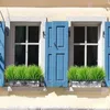 Decorative Flowers Artificial Grass Outdoor Plants Wheat Greenery Shrubs Faux Plastic Garden Porch Window Box Decor