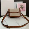 Bolsa de designer de vendas a quente bolsa de crossbody clássica em têxtil e bezerro de casca natural de pele