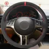 Black Suede Car Steering Wheel Cover for BMW 3 Series E46 2000-2006 5 Series E39 2000-2003 E53 X5 2003 Z3 E36 2000-2002264s